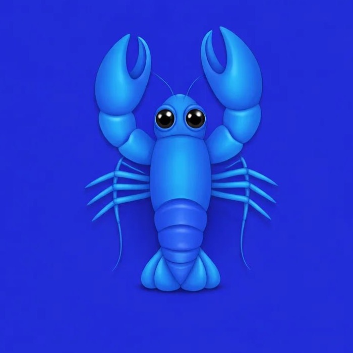 BlueClaw - blue lobster mascot