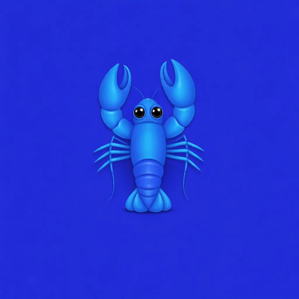 BlueClaw - blue lobster mascot